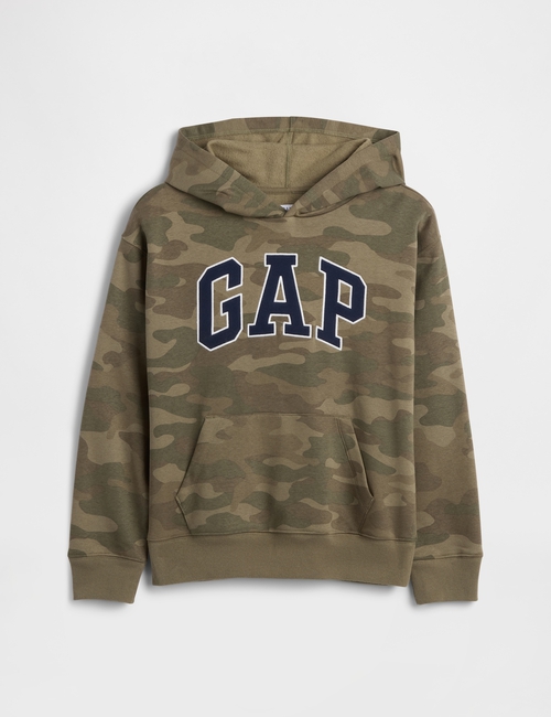 Kids Relaxed Gap Logo Camo Hoodie