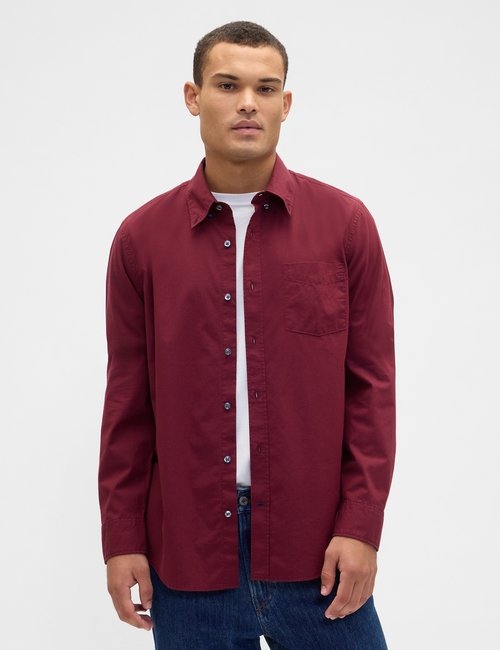 Stretch Poplin Shirt in Standard Fit