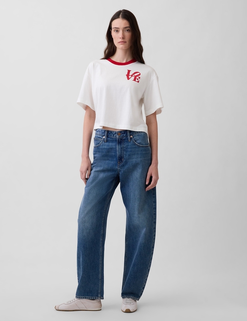 Robert Indiana LOVE Crop T-Shirt