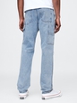 Railroad Striped Straight Carpenter Jeans