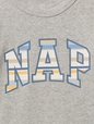 طقم بيجاما 100‏‏‏%‏ قطن عضوي بطبعة كلمة Nap بيبي جاب