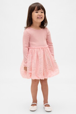 Baby & Toddler Mixed Media Bubble Dress