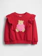 babyGap Ruffle Brannan Bear Sweatshirt
