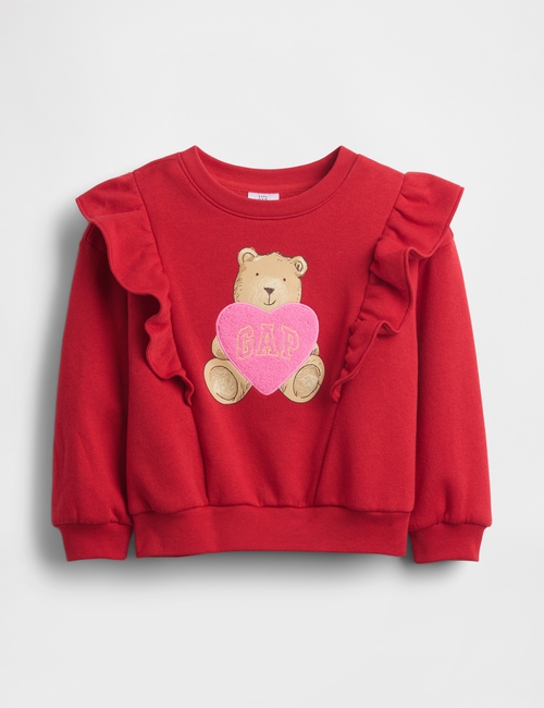 babyGap Ruffle Brannan Bear Sweatshirt