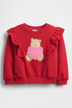 babyGap Ruffle Brannan Bear Sweatshirt