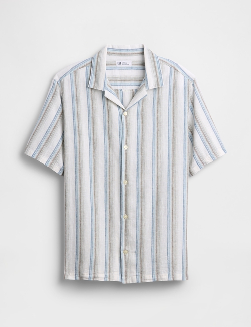 Linen-Blend Vacay Shirt in Standard Fit