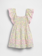 Baby & Toddler Smocked Flutter-Sleeve Dress