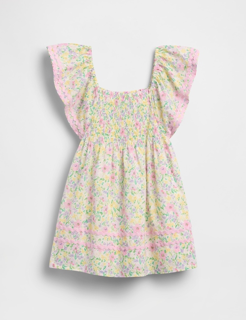 Baby & Toddler Smocked Flutter-Sleeve Dress
