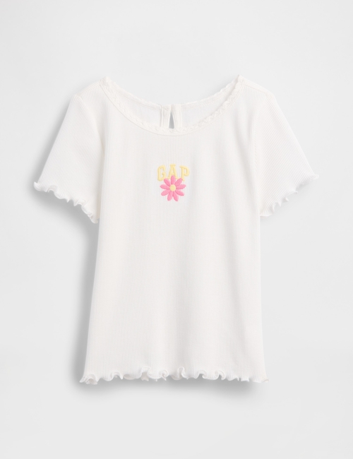 Baby & Toddler Embroidered Logo Rib T-Shirt