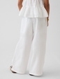 GAUZE WIDE LEG PANT