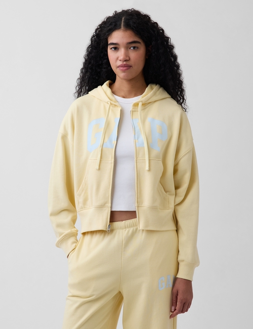 Oversized Gap Logo French Terry Zip Hoodie