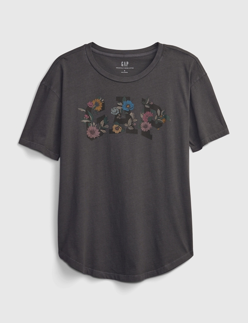 100% Organic Cotton Floral Gap Logo T-Shirt