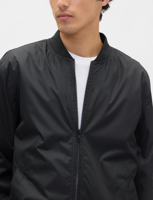 100% Recycled Relaxed Ripstop Bomber Jacket