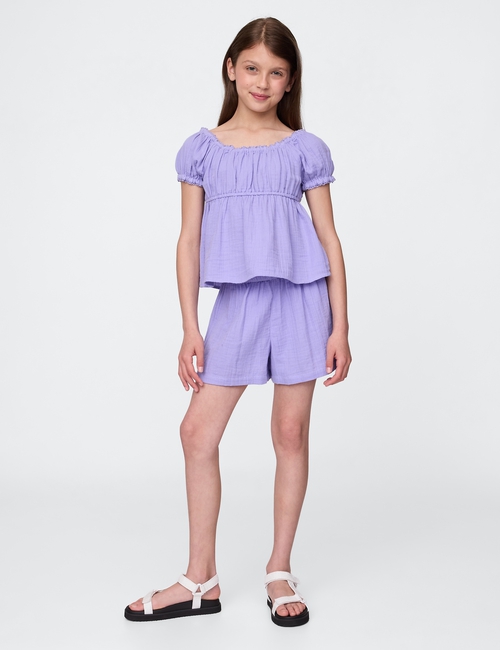 Kids Crinkle Gauze Outfit Set