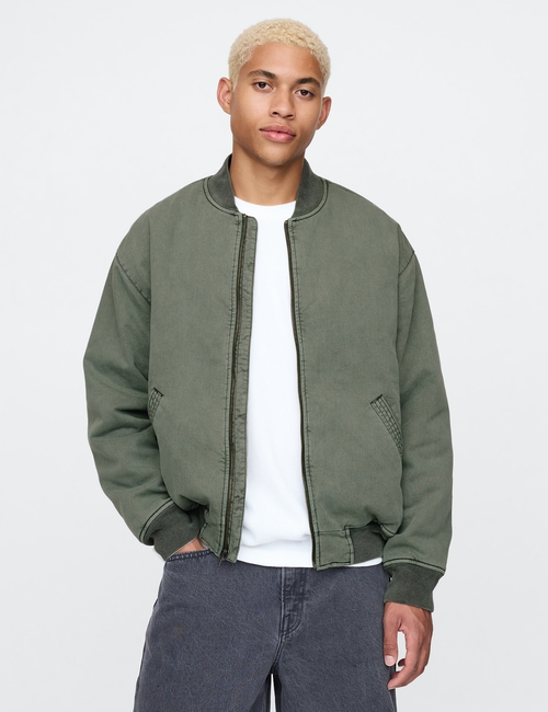 WASHED BOMBER JKT