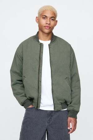 WASHED BOMBER JKT