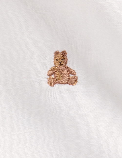 Kids Linen-Cotton Banded Collar Shirt