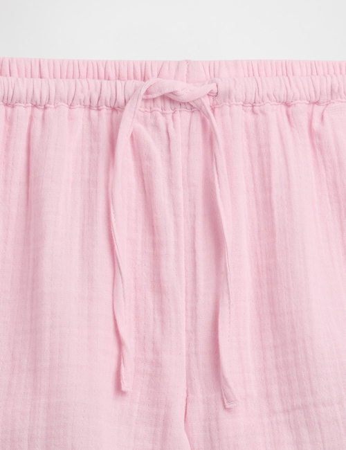 Kids Cotton Gauze Easy Ruffle Shorts
