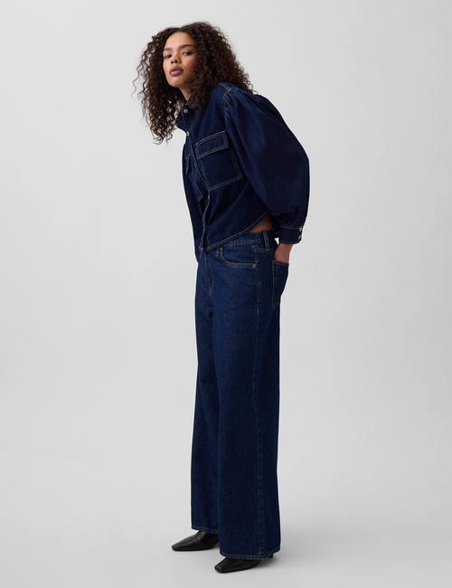 Gap × HFR Balloon-Sleeve Denim Shirt by LaTouché