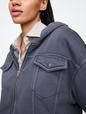 Oversized Fleece Zip Hoodie