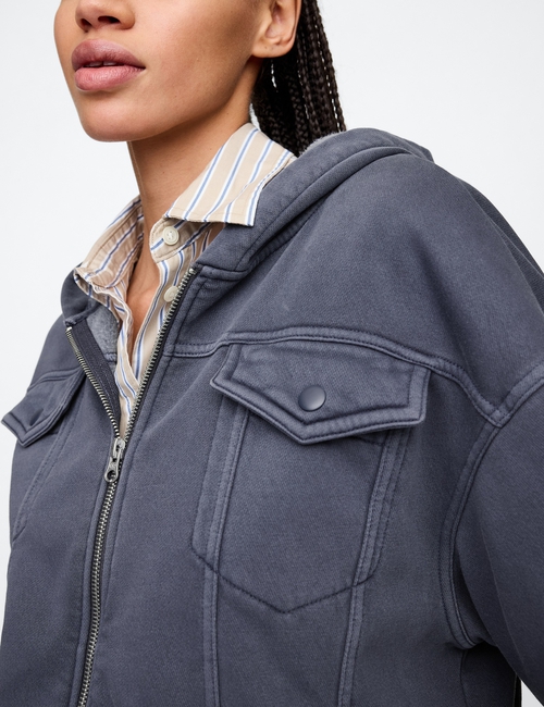 Oversized Fleece Zip Hoodie