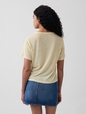 Linen-Blend Relaxed T-Shirt