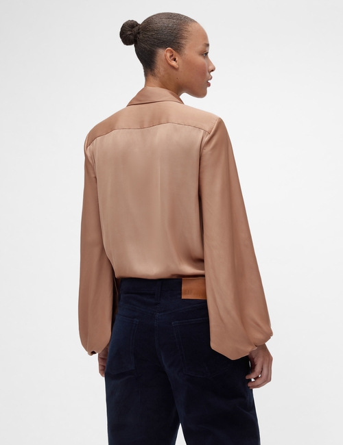 GAP STUDIO SATIN CLASSIC FITTED SHIRT