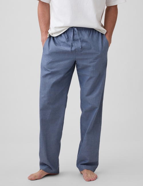 Relaxed Poplin PJ Pants