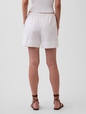 Linen-Blend Easy Shorts
