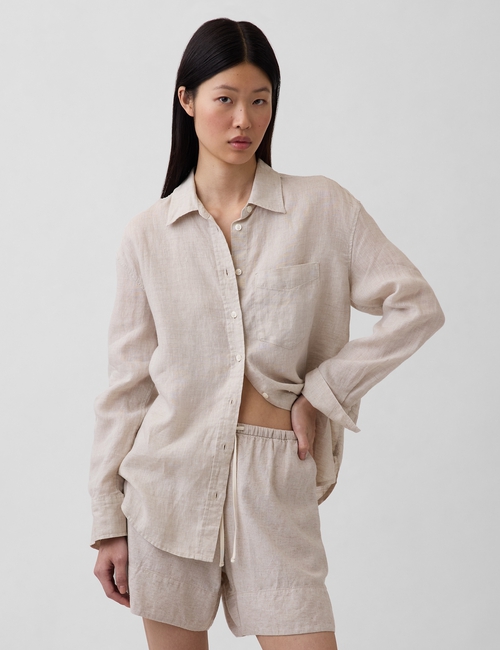 100% Linen Oversized Shirt