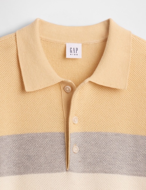 Kids Relaxed Stripe Polo Sweater Shirt