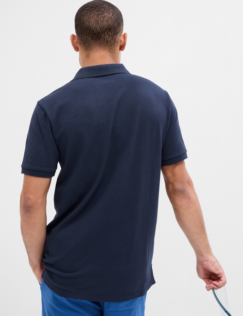 Gap Graphic Stretch Pique Polo Shirt