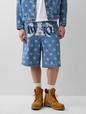Gap × Awake NY ‘90s Loose Dotted Denim Shorts  
