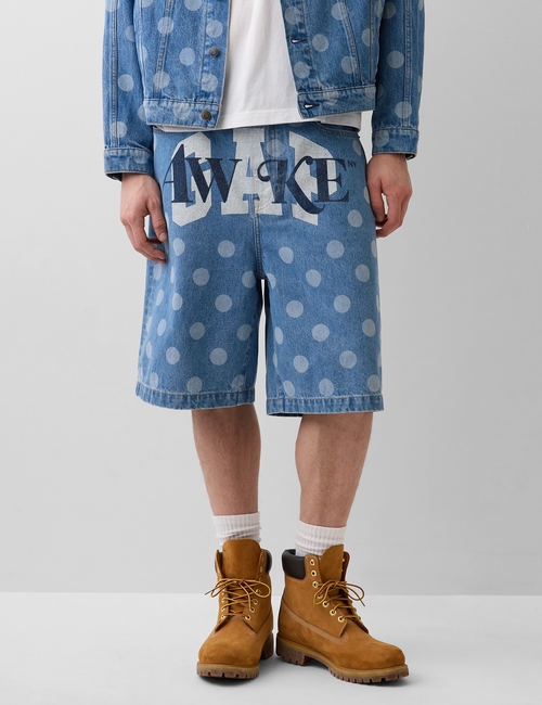 Gap × Awake NY ‘90s Loose Dotted Denim Shorts