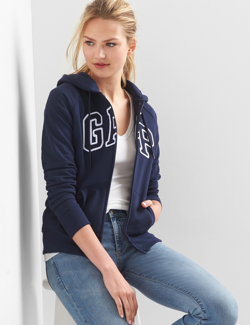 Gap Logo Zip Hoodie