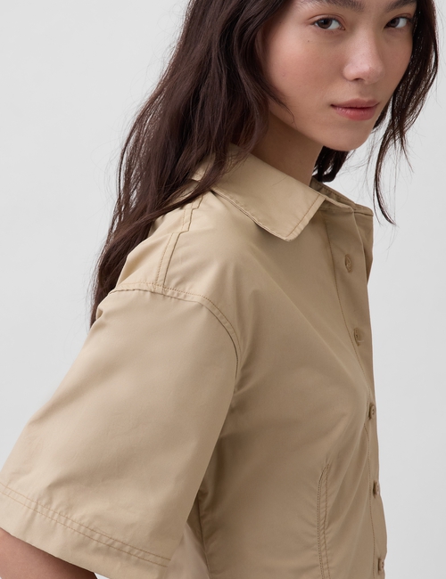 SS FITTED MINI SHIRTDRESS