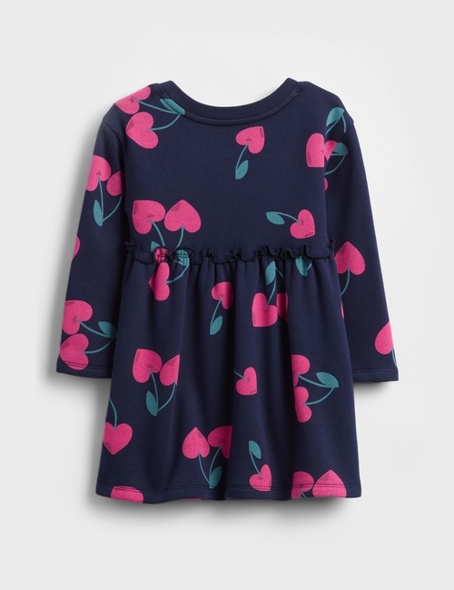 Baby & Toddler Ruffle-Waist Sweatshirt Dress