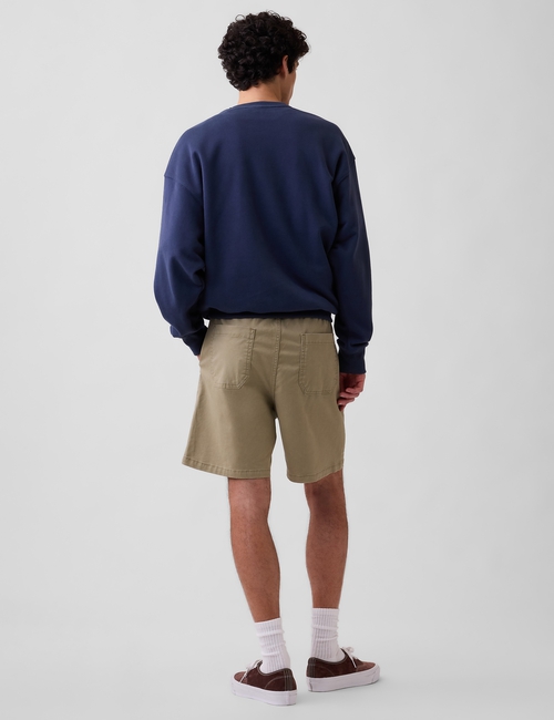 7" Essential Pull-On Khaki Shorts