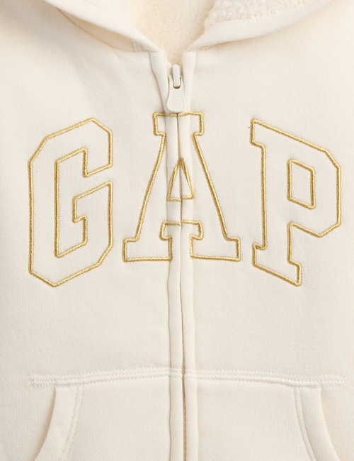 babyGap Logo Sherpa-Lined Hoodie