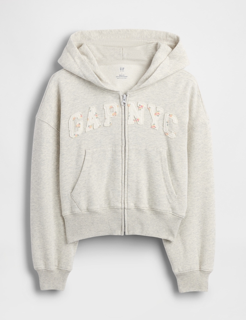 Kids VintageSoft Oversized Logo Zip Hoodie