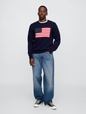 Relaxed Americana Intarsia Sweater