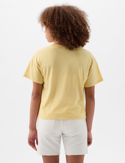 تي شيرت مزين بطبعة بترتر قلاب للأطفال