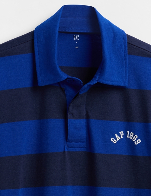 Kids Logo Stripe Polo Shirt