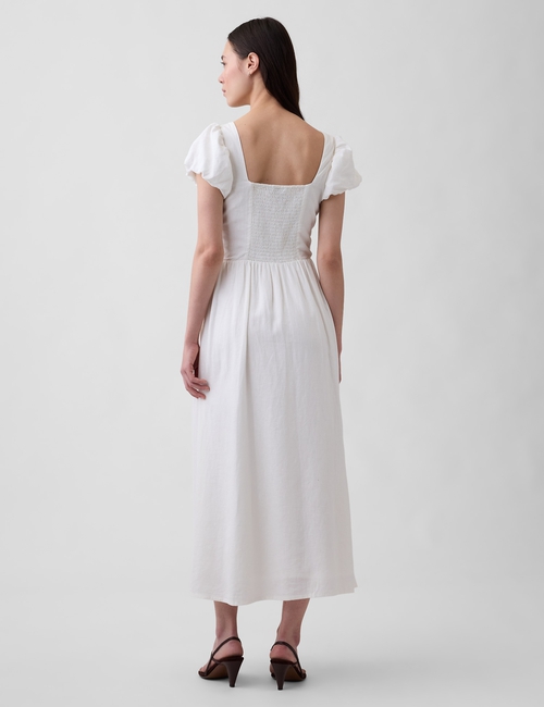 SS DROPWAIST LINEN MAXI DRESS