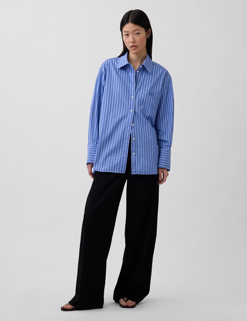Organic Cotton Poplin Big Shirt