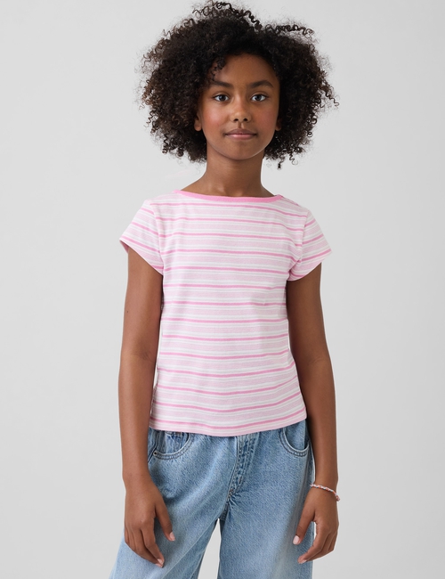 Kids Cap-Sleeve Fitted T-Shirt