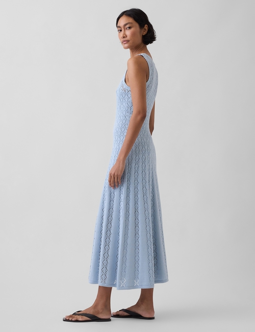 SL SCOOPNECK CROCHET MAXI