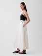 SL EMPIRE MAXI LINEN DRESS