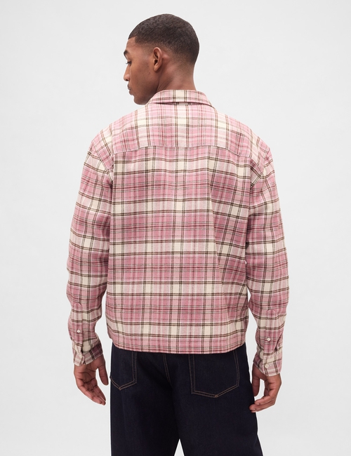 Organic Cotton Relaxed Flannel Shirt