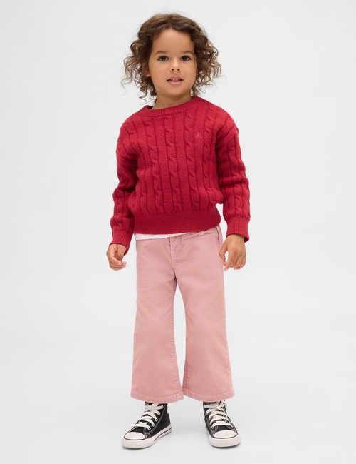 Baby & Toddler Velvet Bow Stride Jeans